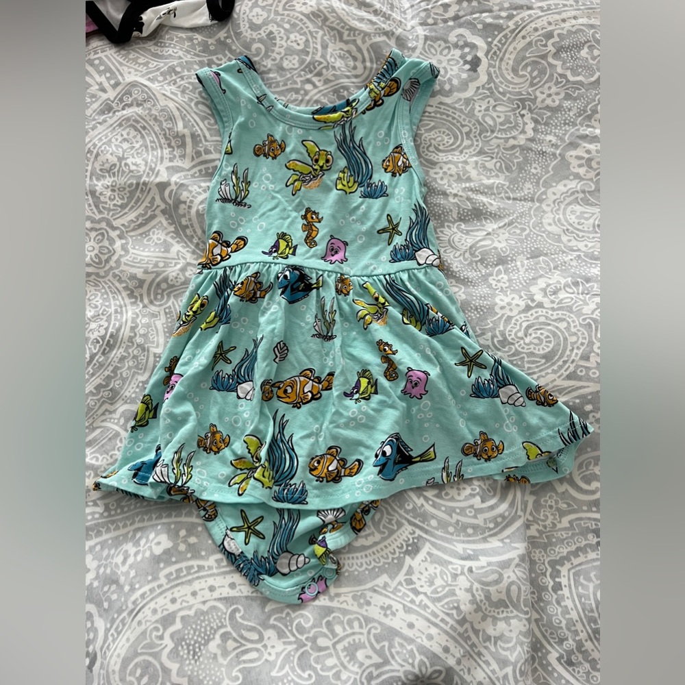 Little Sleepies Limited Edition Finding Nemo Twirl Bodysuit Dress EEEUC !